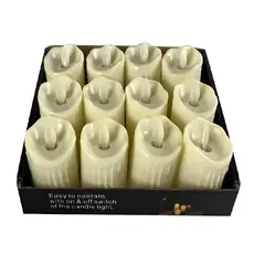 GENERICO - Velas Led Pack X 6 Unidades Pilas Incluidas