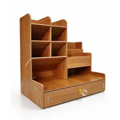 GENERICO - Organizador De Escritorio Oficina Mdf Madera Para Armar Para Oficina
