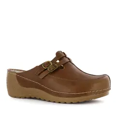 ECCO - Zueco Confort Cuero Mujer Caramelo Mayra36