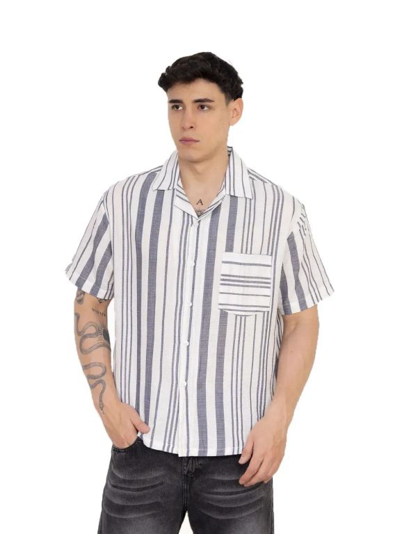 Camisas New Stars de Lino-Gris