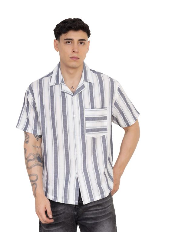 Camisas New Stars de Lino-Azul