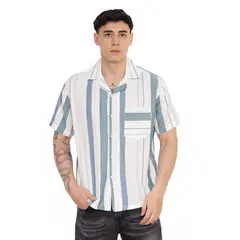 NEW YORK STARS - Camisas New Stars de Lino- Verde