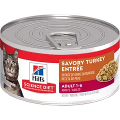HILLS - SD FELINE ADULT TURKEY 5.5 OZ (LATA 156 GR) - PAVO, GATOS ADULTOS