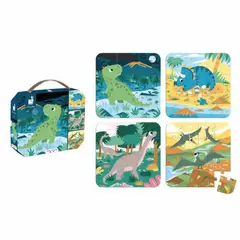 JANOD - Rompecabezas de dinosaurios evolutivos – 4 rompecabezas