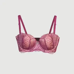 D'LIRIO LENCERIA - Brasier Balconette de Encaje Floral con Realce y Sofisticación