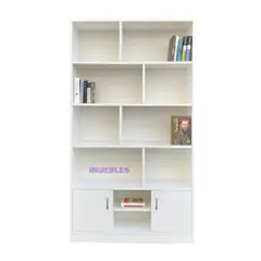TEMEL - Estante De Melamina de 1 Metro color Blanco -