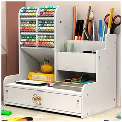 INSPIRA MARKET - Organizador de Escritorio de Estilo Madera