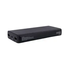 Teros - Powerbank 20000mAh USB-A y USB-C carga rápida color negro Potencia tu día