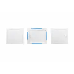 GENERICO - Tapa de Registro 30 x 30 cm Blanca Autoadhesiva con Puerta
