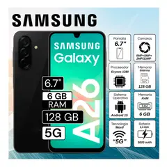 SAMSUNG - CELULAR GALAXY A26 5G 6RAM 128GB