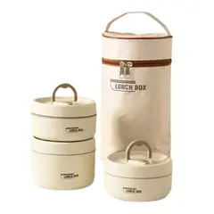 INSPIRA MARKET - Set de Taper con Lonchera 4pzs Circular