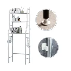 GENERICO - Estante Organizador de Baño 3 Niveles Blanco