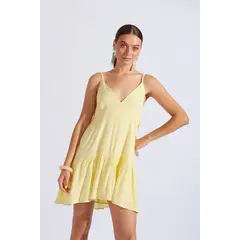 LUVARO - Vestido Corto Fluido