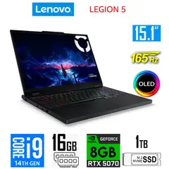 LENOVO - Laptop Legion 5 Core i9-14900HX Nvidia 8GB RTX5070 16gb ram 1tb Ssd 15.1″ OLED 165Hz