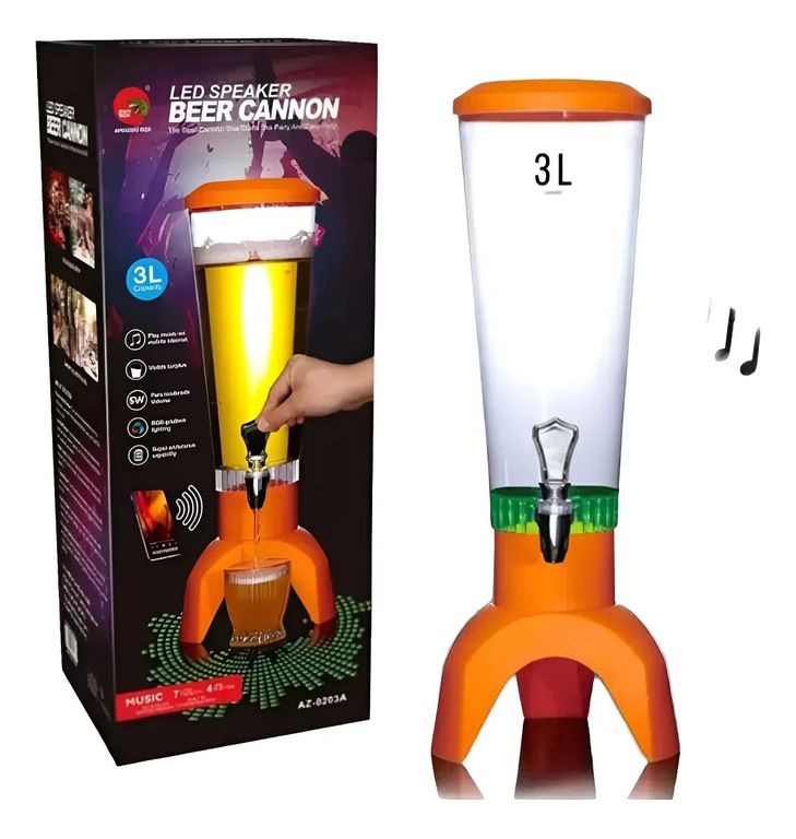 Dispensador De Cerveza 3 Litros Con Parlante