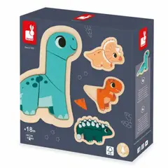 JANOD - Dino – 4 Puzles Evolutivos Dino