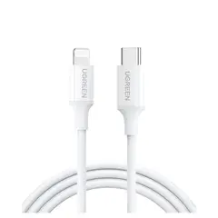UGREEN - Cable lightning de iphone 1m 60w Blanco