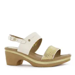 ECCO - Sandalia Confort Cuero Mujer Oro Alina28