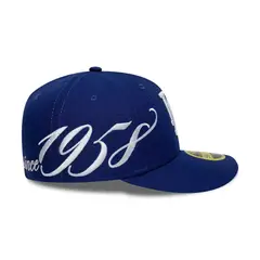 NEW ERA - Gorra MLB Est Script LA Dodgers Low Profile 59FIFTY Fitted Azul