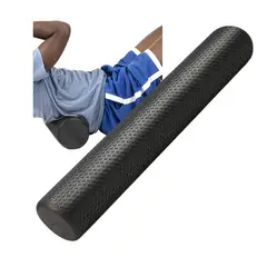 GENERICO - Rodillo Eva Foam Roller Masaje Estimulación 90 cm black