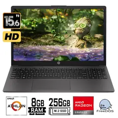 HP - Laptop 255 G10 Athlon 7120U 15.6"HD, Ram 8Gb, SSD 256Gb, FreeDos