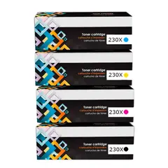 GENERICO - Kit Toner Compatible 230X CYMK para 4203dw MFP 4303fdw