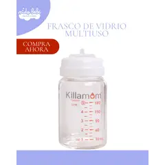 BABY - BOTELLAS DE VIDRIO PARA ALMACENAR LECHA MATERNA - 180ML / 6 ONZAS