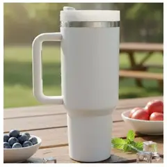 GENERICO - Vaso Térmico Premium 24H Frío 8H Caliente con Asa Frío todo el día caliente cuando quieras