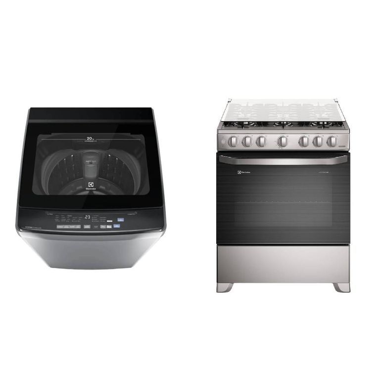 Combo: Lavadora Carga Superior 20kg Inverter EWIJ20F2XSYG +Cocina 6 Quemadores FE6ISR