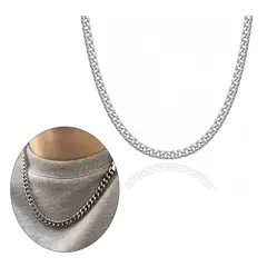 GENERICO - CADENA DE ACERO 316L PARA HOMBRES 55 CM X 8 mm