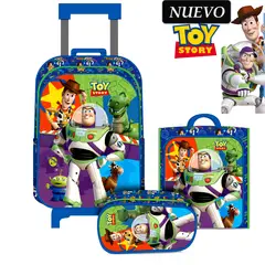 DISNEY PIXAR - Set de Mochila con Ruedas Oficio Lonchera y Cartuchera Toy Story