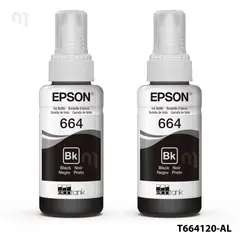 EPSON - KIT 2 TINTAS 664 NEGRO T664120 T664 ORIGINAL