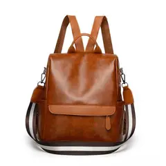 GENERICO - Mochila Antirrobo Mujer Bolso Morral Moda Cartera Impermeable Negro