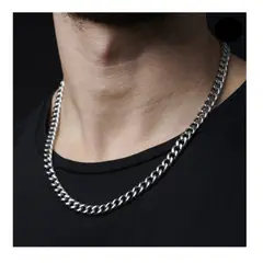 VIKINGO - Cadena collar Cubana Acero de Inoxidable unisex 55 cm X 8 mm