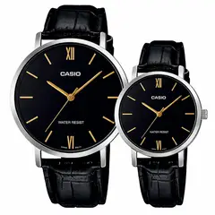 CASIO - Reloj Pareja MTP-VT01L-1B y LTP-VT01L-1B