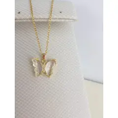 GENERICO - COLLAR MARIPOSA STRASS