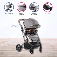 EBABY - Coche Deportivo Moisés «SATURNO DELUXE» BEIGE