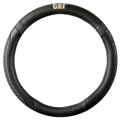 CAT - Forro Cubre Volante Diseño Deportivo Neumático Universal Negro