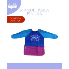 KIDS - MANDIL PARA PINTAR PARA NIÑOS 3-5AÑOS