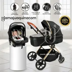 Baby - Coche Moisés Travel System «SIGNAL PLUS» Con Portabebé Gray
