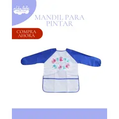 KIDS - MANDIL PARA PINTAR PARA NIÑOS 3-5AÑOS