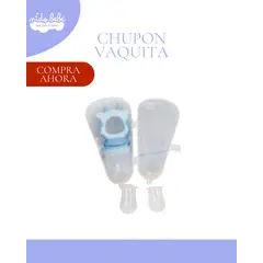 GENERICO - CHUPON FRUTERO PARA BEBÉS MODELO VAQUITA CELESTE- SANTOLE