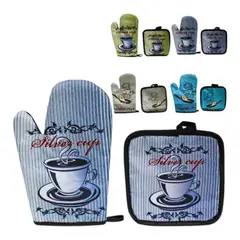 GENERICO - Guante de Horno y Agarradera Multicolor