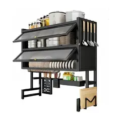 GENERICO - Escurridor De Platos Con Tapa 2 niveles 85 cm