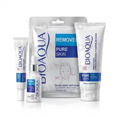 BIOAQUA - KIT SKINCARE ANTI ACNÉ 4 PZS