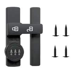 GENERICO - Cerradura blindada 180° acero reforzado, 3 dígitos y brillo LED