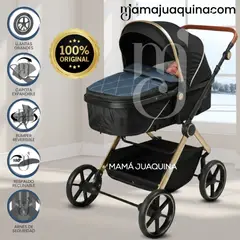 BABY - Coche Moisés Travel System «SIGNAL» de Lujo Blue