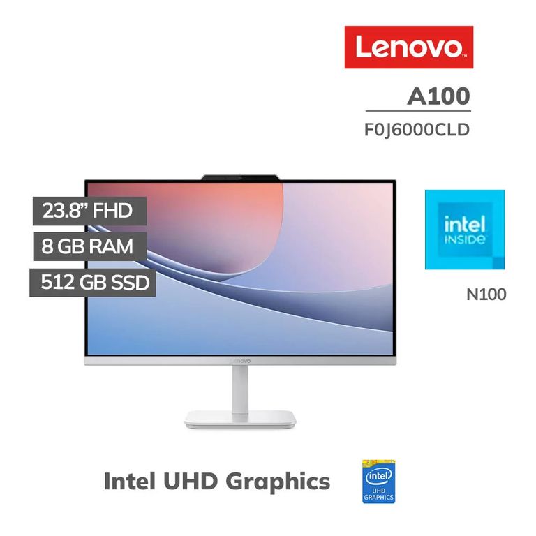 Computadora All in One A100 23.8" Celeron N100 8GB DDR4 Windows 11 Pro