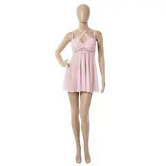 GENERICO - LENCERIA SEXY FEMENINA BABY DOLL PINK SEDUCTION