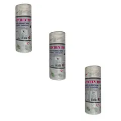 GENERICO - 3 Rollos de papel toalla desechable